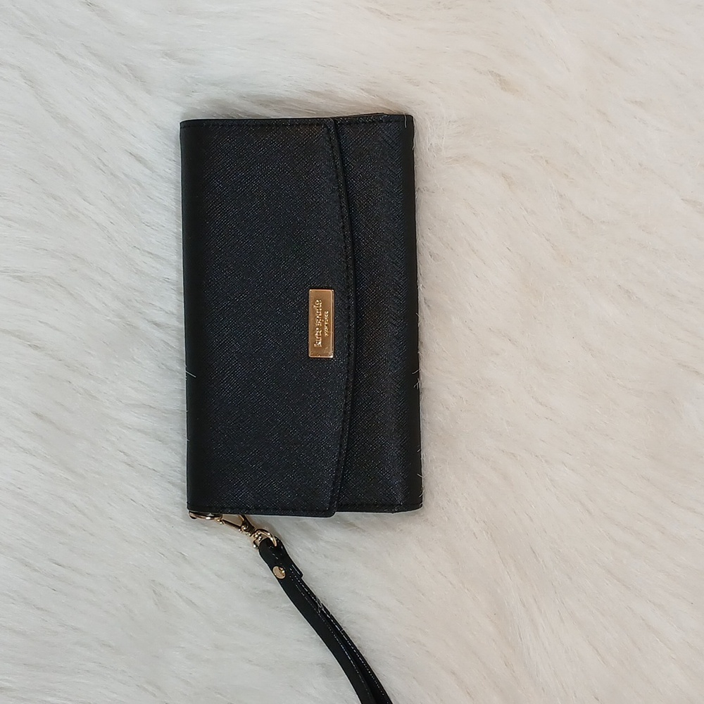 Kate Spade ♠️ Black Phone Wristlet